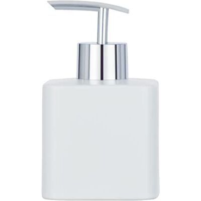 Wenko Dispenser di sapone Hexa Dispenser Dosatore dispenser per sapone liquido, Capacità 0.29 L, Ceramica, Bianco, 8.5 x 7.5 x 13 cm Wenko Dispenser di sapone Hexa Dispenser Dosatore dispenser per sapone liquido, Capacità 0.29 L, Ceramica, Bianco, 8.5 x 7.5 x 13 cm