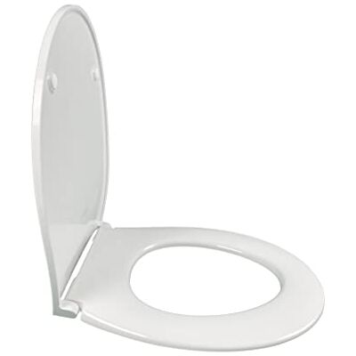 Jacob delafon Sedile PAtio E23157 Thermodur extra piatto a discesa progressiva e smontabile Cerniere in metallo bianco Jacob delafon Sedile PAtio E23157 Thermodur extra piatto a discesa progressiva e smontabile Cerniere in metallo bianco