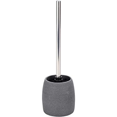 Wenko Goa Scopino per WC in plastica e poliresina, 11,8 x 38,5 x 11,8 cm, colore: Grigio Wenko Goa Scopino per WC in plastica e poliresina, 11,8 x 38,5 x 11,8 cm, colore: Grigio