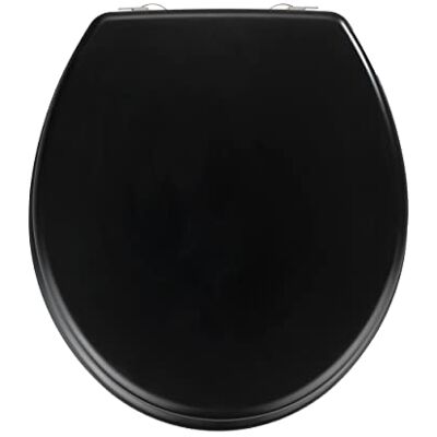 Wenko Asse Prima Nero Fiacco per WC con Cassetta a Zaino, Pannello Fibra di Legno Pressato, 41,5 x 38 cm, Nero Wenko Asse Prima Nero Fiacco per WC con Cassetta a Zaino, Pannello Fibra di Legno Pressato, 41,5 x 38 cm, Nero