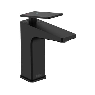 Bristan Delgado Eco Start Miscelatore per Lavabo con Piletta Clicker, Nero Bristan Delgado Eco Start Miscelatore per Lavabo con Piletta Clicker, Nero