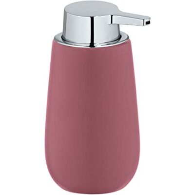 Wenko Dosatore per sapone Badi, dosatore per sapone liquido ricaricabile in ceramica di qualità con superficie opaca, robusto erogatore a pompa in plastica, 320 ml, 9,5 x 16 x 8 cm, rosa antico Wenko Dosatore per sapone Badi, dosatore per sapone liquido ricaricabile in ceramica di qualità con superficie opaca, robusto erogatore a pompa in plastica, 320 ml, 9,5 x 16 x 8 cm, rosa antico