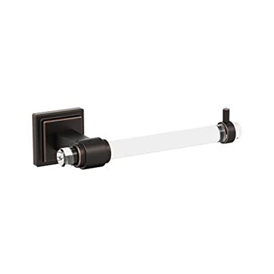 Amerock Porta carta igienica Trasparente/Bronzo lucidato a olio Glacio Porta fazzoletti singolo Hardware da bagno Accessori da bagno Amerock Porta carta igienica Trasparente/Bronzo lucidato a olio Glacio Porta fazzoletti singolo Hardware da bagno Accessori da bagno