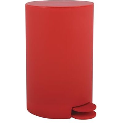 MSV Pattumiera Cosmetica Modello Osaki 3 Litri, Coperchio, Pattumiera a Pedale per Bagno, Compatta, Spazi Ridotti, con Contenitore Interno Rimovibile, Rosso MSV Pattumiera Cosmetica Modello Osaki 3 Litri, Coperchio, Pattumiera a Pedale per Bagno, Compatta, Spazi Ridotti, con Contenitore Interno Rimovibile, Rosso