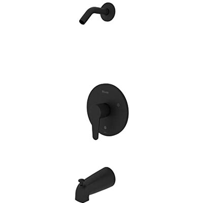 PFISTER Pfirst Rubinetto moderno per vasca e doccia, solo finiture (valvola e soffione non inclusi), nero opaco PFISTER Pfirst Rubinetto moderno per vasca e doccia, solo finiture (valvola e soffione non inclusi), nero opaco