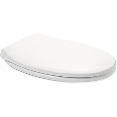 TATAY Tavoletta WC in Duroplast Universale a Chiusura Rallentata Sgancio Rapido per Pulizia Facile Alta Resistenza e Antibatterico Montaggio Facile Forma Ovale Modello Comfort Bianco TATAY Tavoletta WC in Duroplast Universale a Chiusura Rallentata Sgancio Rapido per Pulizia Facile Alta Resistenza e Antibatterico Montaggio Facile Forma Ovale Modello Comfort Bianco