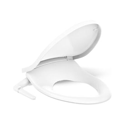 Kohler PureWash M250 Manual Elongated Bidet Toilet Seat, White, Quiet-Close Lid Prevents Slamming, Cool Water, Easy Installation with Quick-Release Hinges, Adjustable Spray Position & Pressure Kohler PureWash M250 Manual Elongated Bidet Toilet Seat, White, Quiet-Close Lid Prevents Slamming, Cool Water, Easy Installation with Quick-Release Hinges, Adjustable Spray Position & Pressure