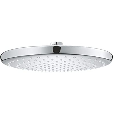 Grohe Vitalio Start 250 Soffione Doccia (1 getto, 250 mm, raccordo a sfera con angolo orientabile, installazione veloce), Cromo, Grohe Vitalio Start 250 Soffione Doccia (1 getto, 250 mm, raccordo a sfera con angolo orientabile, installazione veloce), Cromo,