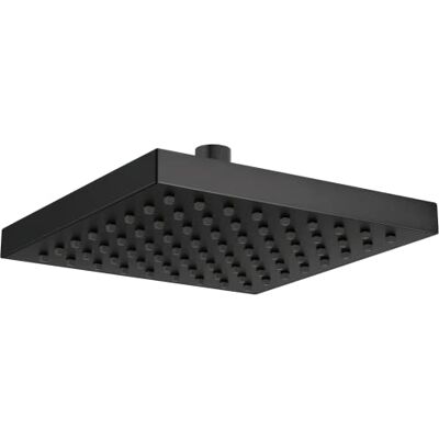 DELTA Rubinetto soffione doccia a pioggia a getto singolo, nero, a pioggia, quadrato nero, a pioggia nera opaca, in metallo, nero opaco 52841-BL DELTA Rubinetto soffione doccia a pioggia a getto singolo, nero, a pioggia, quadrato nero, a pioggia nera opaca, in metallo, nero opaco 52841-BL
