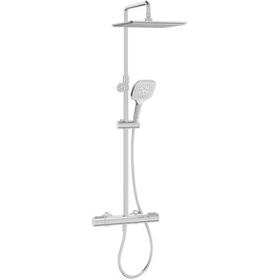 Jacob delafon Colonna doccia termostatica Emma, testa 28 cm, cromato Jacob delafon Colonna doccia termostatica Emma, testa 28 cm, cromato