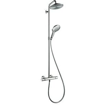 Hansgrohe Raindance S Colonna doccia 240 1 getto EcoSmart 9 l/min con termostatico, cromo, Hansgrohe Raindance S Colonna doccia 240 1 getto EcoSmart 9 l/min con termostatico, cromo,