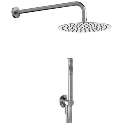 Ideal Standard - Idealrain, Kit doccia tondo 5 pezzi, Set accessori bagno, BD780AA - Kit doccia Ideal Standard - Idealrain, Kit doccia tondo 5 pezzi, Set accessori bagno, BD780AA - Kit doccia