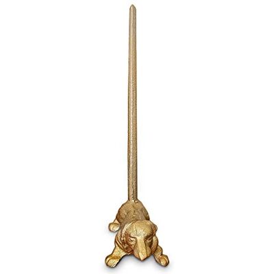Wallcharmers Porta asciugamani di carta dorata, porta carta igienica in metallo o porta carta da cucina per pavimento o piano di lavoro, cane dorato Wallcharmers Porta asciugamani di carta dorata, porta carta igienica in metallo o porta carta da cucina per pavimento o piano di lavoro, cane dorato