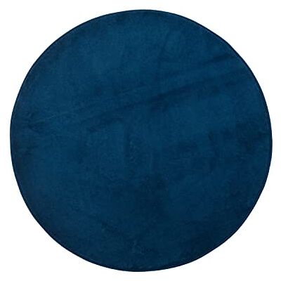 GÖZZE GÖZZE Tappeto da bagno Rio Premium - Rotondo 110cm, Blu GÖZZE GÖZZE Tappeto da bagno Rio Premium - Rotondo 110cm, Blu
