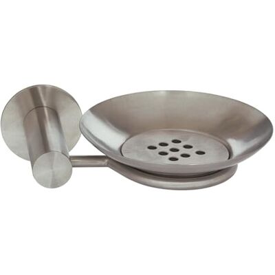 MSV Portasapone a Muro, in Acciaio Inox, 17 x 11,5 x 7,5 cm MSV Portasapone a Muro, in Acciaio Inox, 17 x 11,5 x 7,5 cm