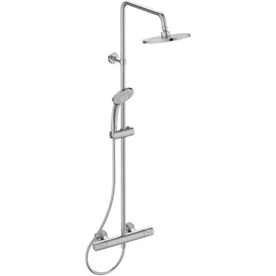 Ideal Standard Ceratherm T25, Kit doccia con miscelatore termostatico, Set colonna doccia completo, Cromato Ideal Standard Ceratherm T25, Kit doccia con miscelatore termostatico, Set colonna doccia completo, Cromato