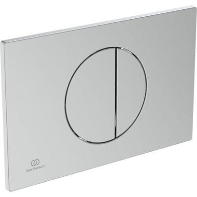 Ideal Standard OLEAS M5, Piastra di comando meccanica WC, Placca di azionamento per cassette di risciacquo doppio scarico, Cromato satinato Ideal Standard OLEAS M5, Piastra di comando meccanica WC, Placca di azionamento per cassette di risciacquo doppio scarico, Cromato satinato