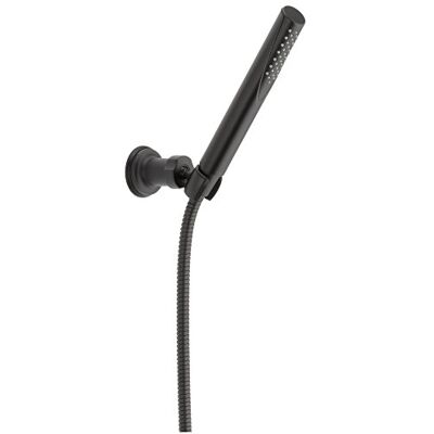 DELTA Faucet Trinsic Doccetta a parete con getto singolo, doccetta con tubo, soffione doccia portatile, doccetta a mano con barra scorrevole, doccia portatile, nero opaco DELTA Faucet Trinsic Doccetta a parete con getto singolo, doccetta con tubo, soffione doccia portatile, doccetta a mano con barra scorrevole, doccia portatile, nero opaco