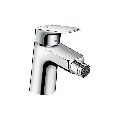 Hansgrohe Logis Rubinetto per bidet con scarico a tirante, Miscelatore monocomando per bidet con altezza bocca 70 mm, cromo, Hansgrohe Logis Rubinetto per bidet con scarico a tirante, Miscelatore monocomando per bidet con altezza bocca 70 mm, cromo,