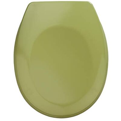 Wenko Asse WC Bergamo Moss, Fissaggio in Acciaio Inossidabile, Materiale Plastico, 44,4 x 37,2 cm, Verde Muschio Wenko Asse WC Bergamo Moss, Fissaggio in Acciaio Inossidabile, Materiale Plastico, 44,4 x 37,2 cm, Verde Muschio