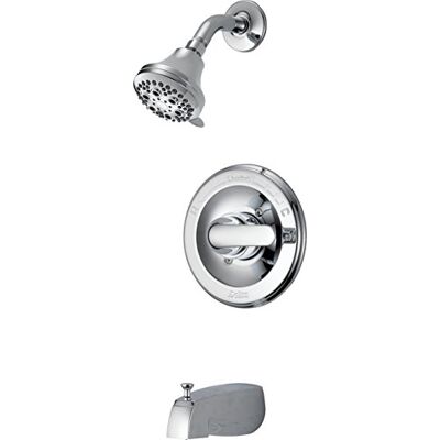 DELTA Faucet Miscelatore monocomando per vasca/doccia con doccetta, cromato, quantità 3 DELTA Faucet Miscelatore monocomando per vasca/doccia con doccetta, cromato, quantità 3