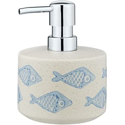 Wenko Aquamarin, Dispenser per Sapone Liquido, capacità 0,475 l, Ceramica, Beige, 10 x 13.2 x 10 cm Wenko Aquamarin, Dispenser per Sapone Liquido, capacità 0,475 l, Ceramica, Beige, 10 x 13.2 x 10 cm