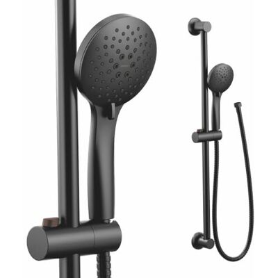 Moen 3558EP Doccetta multifunzione con asta di scorrimento, tubo flessibile, colore: Nero opaco Moen 3558EP Doccetta multifunzione con asta di scorrimento, tubo flessibile, colore: Nero opaco