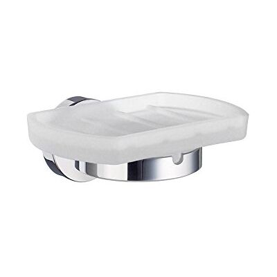 SMEDBO Home Holder con portasapone in Vetro, Argento, 5.2 x 10 x 17 cm SMEDBO Home Holder con portasapone in Vetro, Argento, 5.2 x 10 x 17 cm