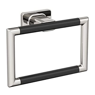 Amerock Anello portasciugamani in nichel lucido/bronzo nero Lunghezza 133 mm Esquire Porta asciugamani per parete del bagno Piccolo portasciugamani da cucina Accessori da Amerock Anello portasciugamani in nichel lucido/bronzo nero Lunghezza 133 mm Esquire Porta asciugamani per parete del bagno Piccolo portasciugamani da cucina Accessori da