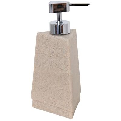 MSV Dispenser di Sapone Suez in poliresina, Sabbia, 30 x 20 x 15 cm MSV Dispenser di Sapone Suez in poliresina, Sabbia, 30 x 20 x 15 cm