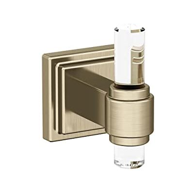 Amerock Glacio Gancio singolo per accappatoio, colore: Trasparente/Dorato Champagne Amerock Glacio Gancio singolo per accappatoio, colore: Trasparente/Dorato Champagne