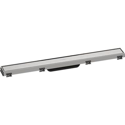 Hansgrohe RainDrain Match set di canalina doccia con cornice ad altezza regolabile, canale di drenaggio 700 mm, scarico a pavimento, acciaio inox spazzolato Hansgrohe RainDrain Match set di canalina doccia con cornice ad altezza regolabile, canale di drenaggio 700 mm, scarico a pavimento, acciaio inox spazzolato
