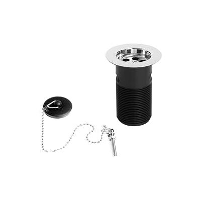 Bristan Rifiuti economici del Bacino con Spina ABS scanalata C, Finitura cromata, Plug and Chain Bristan Rifiuti economici del Bacino con Spina ABS scanalata C, Finitura cromata, Plug and Chain