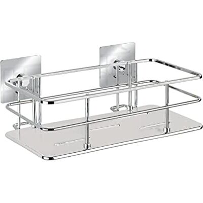 Wenko Turbo-Loc® Quadro Porta oggetti doccia da parete Fissaggio senza trapano, Acciaio inossidabile, 24 x 10 x 14.5 cm, Cromo Wenko Turbo-Loc® Quadro Porta oggetti doccia da parete Fissaggio senza trapano, Acciaio inossidabile, 24 x 10 x 14.5 cm, Cromo