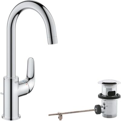 Grohe Swift Miscelatore monocomando per lavabo, Taglia L, cromo, Grohe Swift Miscelatore monocomando per lavabo, Taglia L, cromo,