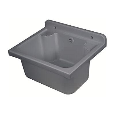 Negrari Lavandino Pilozzo a Muro in Resina PP, Resistente agli acidi di uso comune, Resistente all'umidità, Kit di scarico e di fissaggio inclusi, Interno e Esterno, L42 x P34 x H21 cm, Grigio Cemento Negrari Lavandino Pilozzo a Muro in Resina PP, Resistente agli acidi di uso comune, Resistente all'umidità, Kit di scarico e di fissaggio inclusi, Interno e Esterno, L42 x P34 x H21 cm, Grigio Cemento