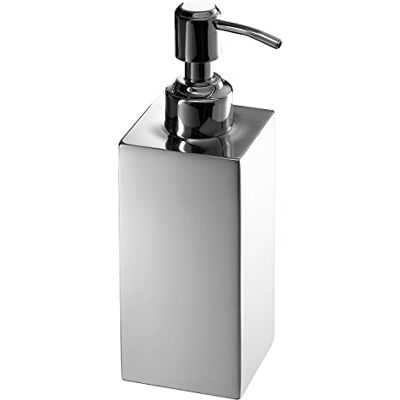 GEDY Perth Dosasapone - Acciaio inossidabile, Cromato, 18x6x6 cm - Distributore sapone GEDY Perth Dosasapone - Acciaio inossidabile, Cromato, 18x6x6 cm - Distributore sapone