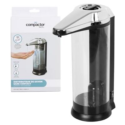 Compactor Rangement & CIE Dosatore Sapone Automatico Placcato in Cromo, 510 ml Compactor Rangement & CIE Dosatore Sapone Automatico Placcato in Cromo, 510 ml
