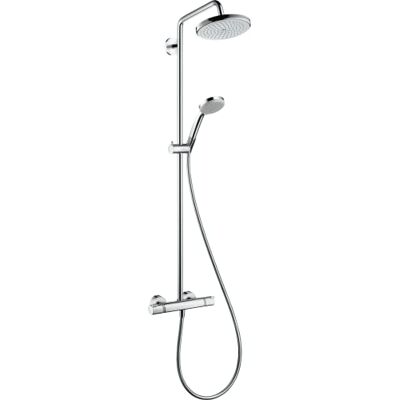 Hansgrohe Croma Colonna doccia 220 1 getto EcoSmart 9 l/min con termostatico, cromo, Hansgrohe Croma Colonna doccia 220 1 getto EcoSmart 9 l/min con termostatico, cromo,