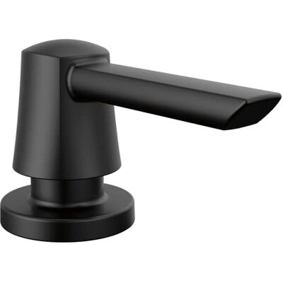 DELTA Faucet Dispenser per sapone Monrovia, colore: Nero opaco DELTA Faucet Dispenser per sapone Monrovia, colore: Nero opaco
