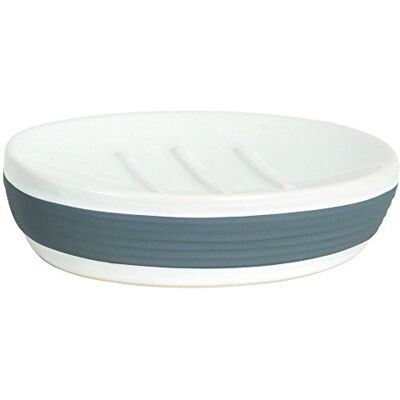 MSV Ceramica -Moorea-Supporto per Sapone, Colore: Grigio MSV Ceramica -Moorea-Supporto per Sapone, Colore: Grigio