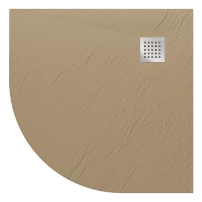 Idralite Piatto Doccia 90x90x2,6 CM Semicircolare Tortora Effetto Pietra mod. Blend Idralite Piatto Doccia 90x90x2,6 CM Semicircolare Tortora Effetto Pietra mod. Blend