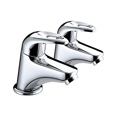 Bristan , Coppia di rubinetti per vasca da bagno Java, Argento (chrome) Bristan , Coppia di rubinetti per vasca da bagno Java, Argento (chrome)