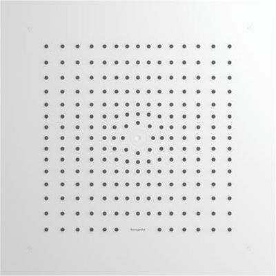 Hansgrohe Raindance E Soffione doccia rettangolare (400 x 400 mm), doccia a pioggia con 1 tipo di getto per montaggio a soffitto, soffione doccia con funzione anticalcare, bianco opaco Hansgrohe Raindance E Soffione doccia rettangolare (400 x 400 mm), doccia a pioggia con 1 tipo di getto per montaggio a soffitto, soffione doccia con funzione anticalcare, bianco opaco