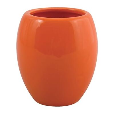 MSV Portaspazzolino Java Bicchiere Ø 7,5 x 11,5 cm Arancione Design Moderno per Il Bagno Superficie Facile da Pulire Ideale per spazzolini e Accessori MSV Portaspazzolino Java Bicchiere Ø 7,5 x 11,5 cm Arancione Design Moderno per Il Bagno Superficie Facile da Pulire Ideale per spazzolini e Accessori