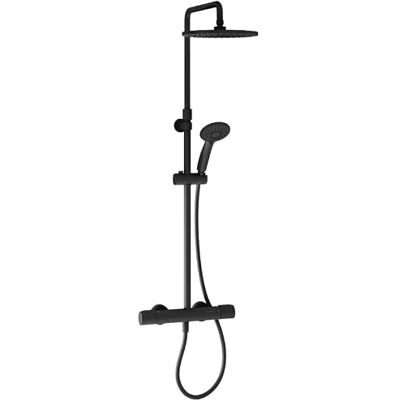 Jacob delafon Colonna doccia termostatica Juliette, PDT 25 cm, nero opaco Jacob delafon Colonna doccia termostatica Juliette, PDT 25 cm, nero opaco
