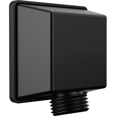DELTA Faucet Universalshoweringcomponents Square Wall gomito per doccetta, colore: Nero opaco DELTA Faucet Universalshoweringcomponents Square Wall gomito per doccetta, colore: Nero opaco