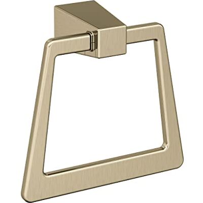 Amerock Anello portasciugamani da 173 mm, champagne dorato, roccia nera, accessori da bagno, accessori da bagno Amerock Anello portasciugamani da 173 mm, champagne dorato, roccia nera, accessori da bagno, accessori da bagno