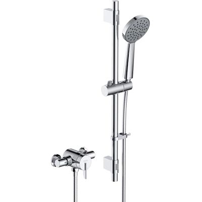 Bristan Sonique3 Valvola termostatica per doccia a vista, con kit montante, finitura cromata Bristan Sonique3 Valvola termostatica per doccia a vista, con kit montante, finitura cromata
