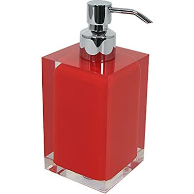 GEDY Auckland Dosasapone Bagno - Rosso - 16,2x7x7 cm - Dispenser sapone bagno GEDY Auckland Dosasapone Bagno - Rosso - 16,2x7x7 cm - Dispenser sapone bagno